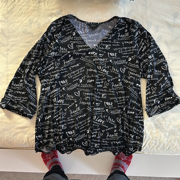 Black with white script - Picture 2 of 2